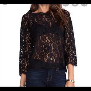 Black lace top